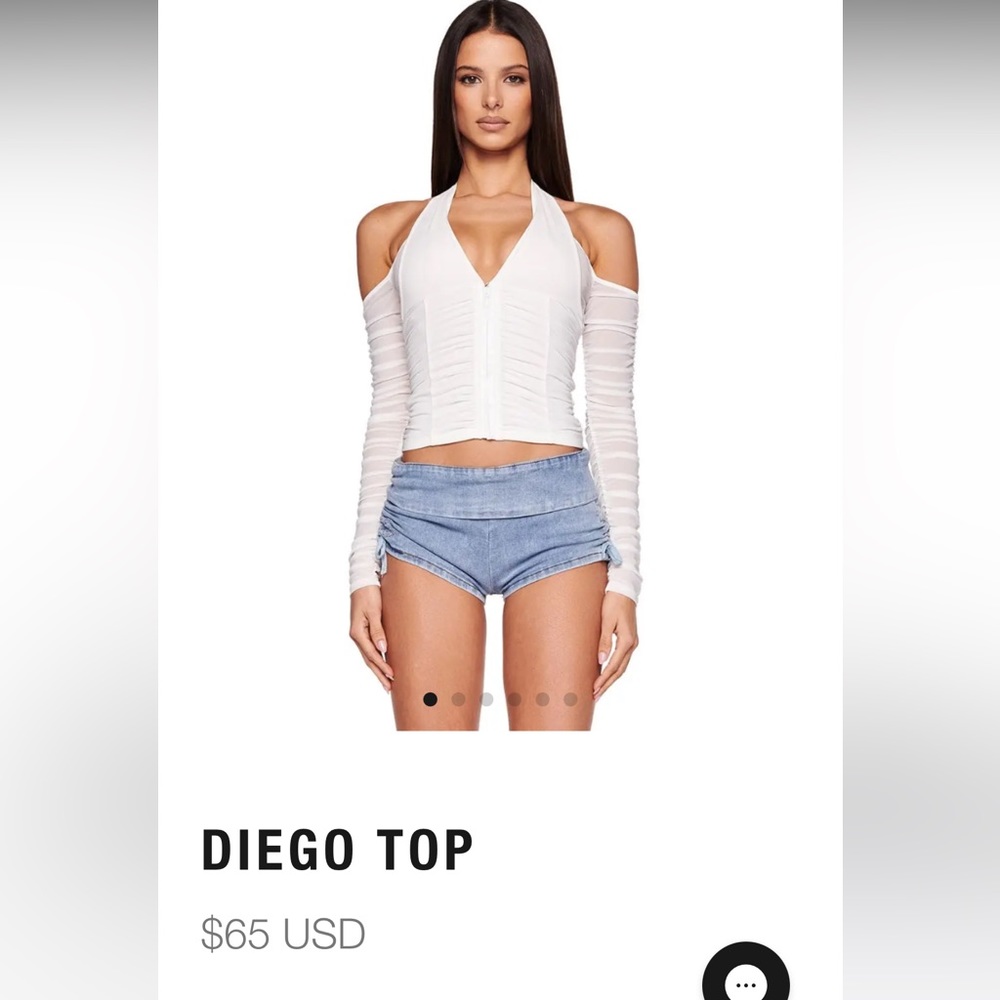 I.AM.GIA DIEGO TOP IN WHITE